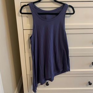 LULULEMON asymmetric athleisure top, periwinkle